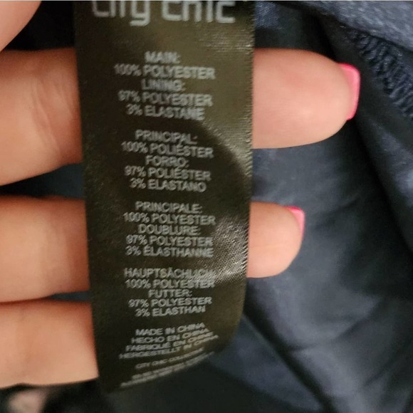 City Chic Aphrodite Party Cocktail Dress Navy size XL S plus size‎ 16 new!!! - Picture 14 of 15